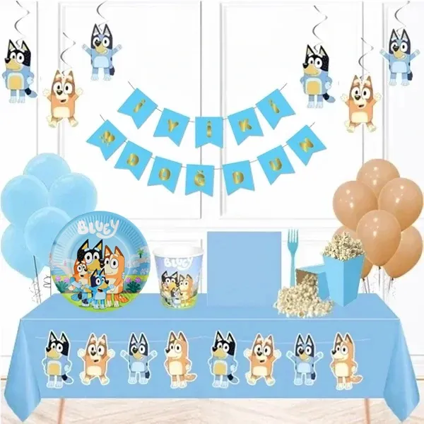 Bluey Doğum Günü Parti Seti 24 Kişilik