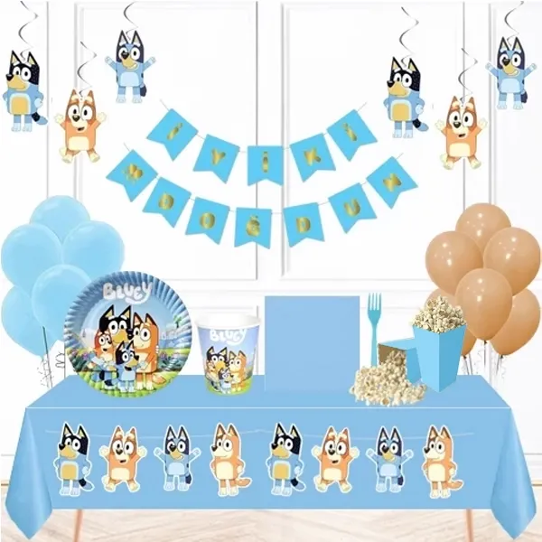 Bluey Doğum Günü Parti Seti 8 Kişilik