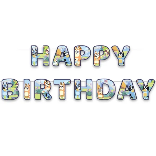 Bluey Happy Birthday Yazısı (170 cm)