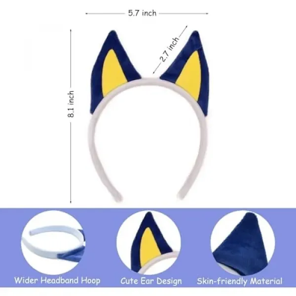 Bluey Taç Kuyruk Papyon Burun Set 4 Parça