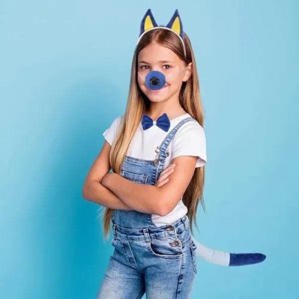 Bluey Taç Kuyruk Papyon Burun Set 4 Parça