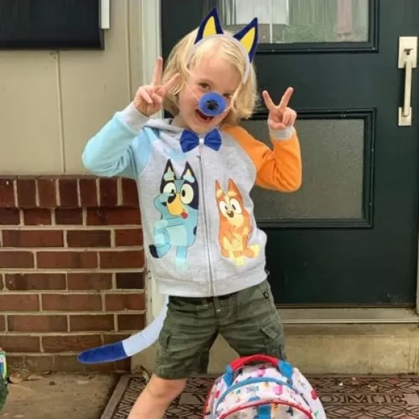 Bluey Taç Kuyruk Papyon Burun Set 4 Parça