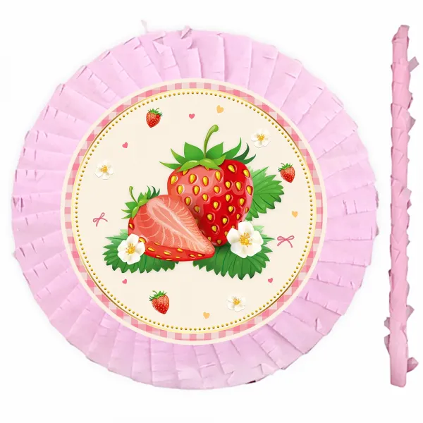 Çilek Pinyata 42 cm + Sopası