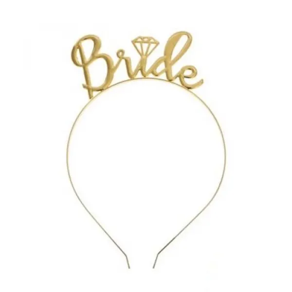 Bride Metal Taç Gold