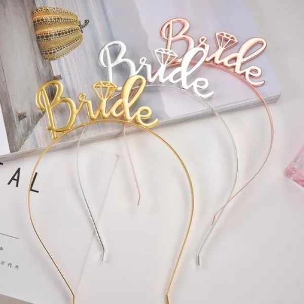 Bride Metal Taç Rose Gold