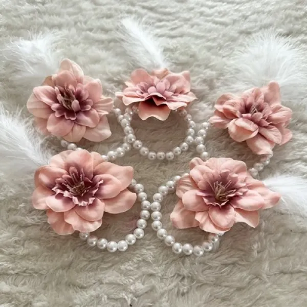 Bride Nedime Bilekliği Pembe 5 adet