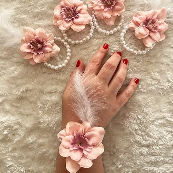 Bride Nedime Bilekliği Pembe 5 adet