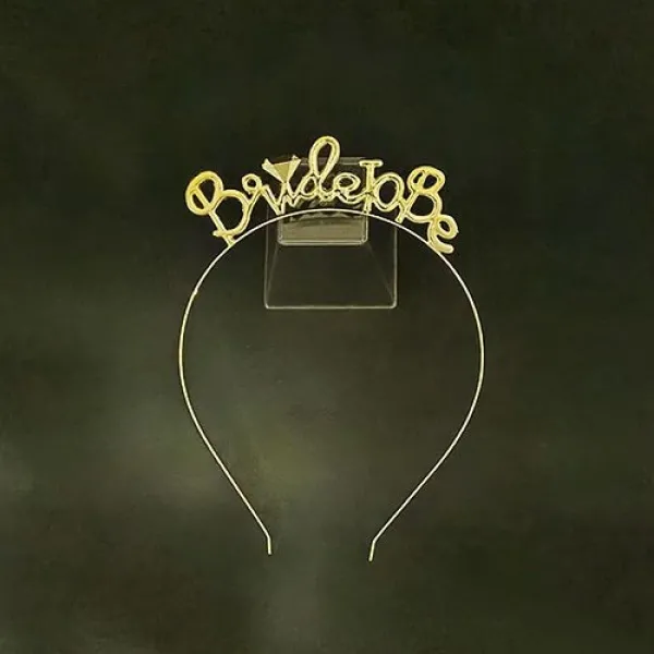 Bride To Be Metal Taç Gold