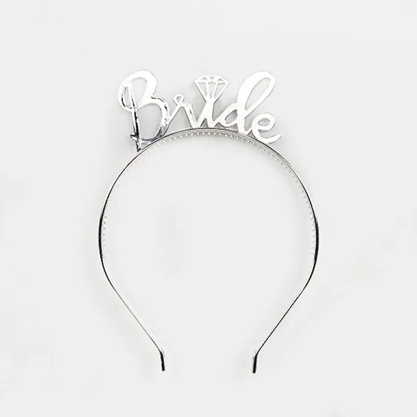 Bride To Be Plastik Gözlük Taç Set Gümüş 1 Adet