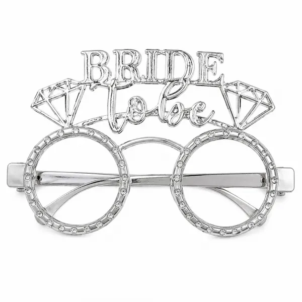 Bride To Be Plastik Gözlük Taç Set Gümüş 1 Adet