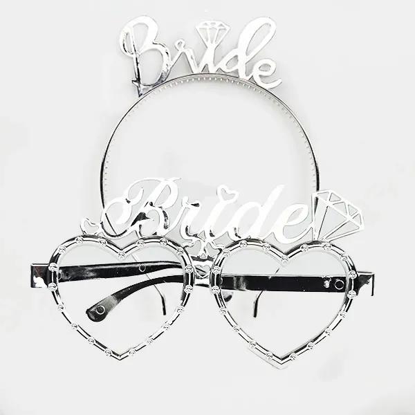 Bride To Be Plastik Gözlük Taç Set Gümüş 1 Adet