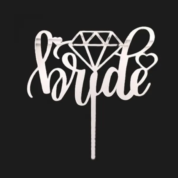 Bride To Be Pleksi Pasta Süsü (14x14 cm)