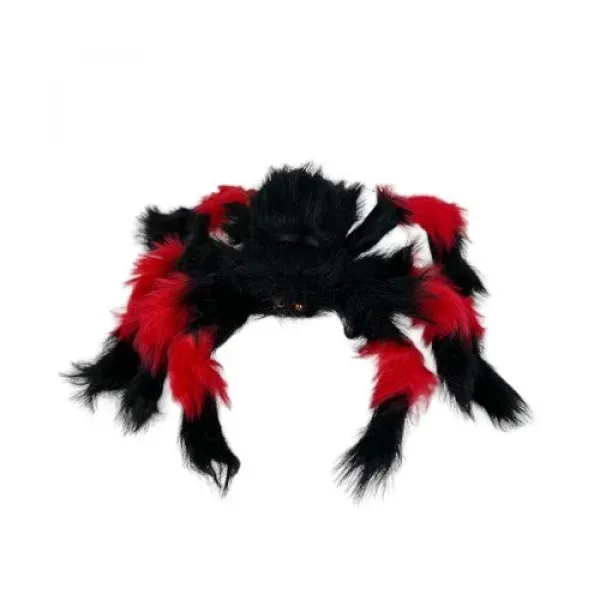 Cadılar Bayramı Halloween Örümcek Kırmızı 30 cm