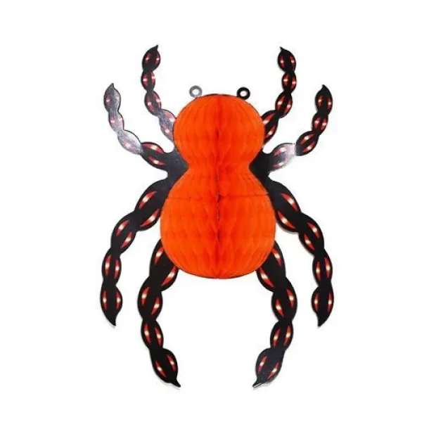 Cadılar Bayramı Halloween Örümcek Petek Süs 25x35 cm