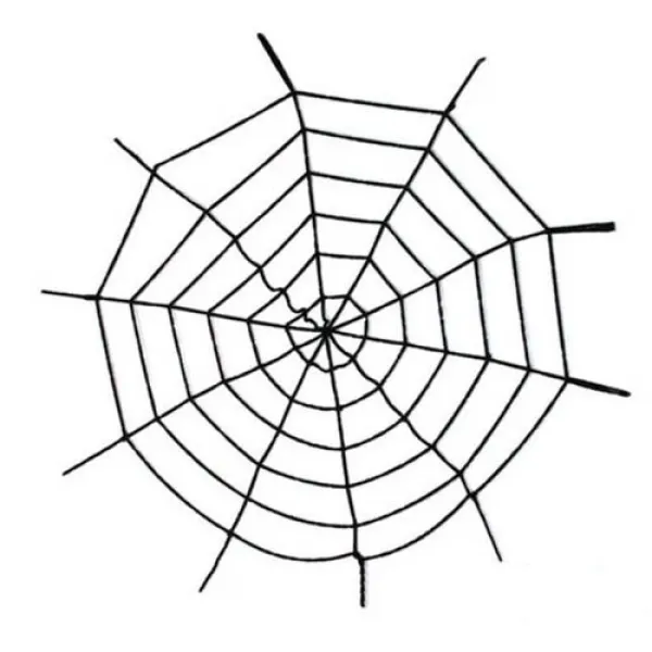 Cadılar Bayramı Halloween Siyah Örümcek Ağı 250 cm