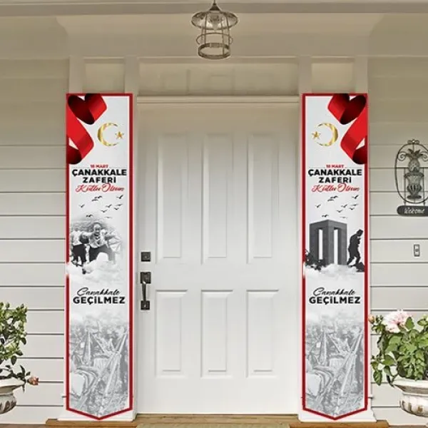 Çanakkale Zaferi Asma Afiş (2li - 155x30 cm)