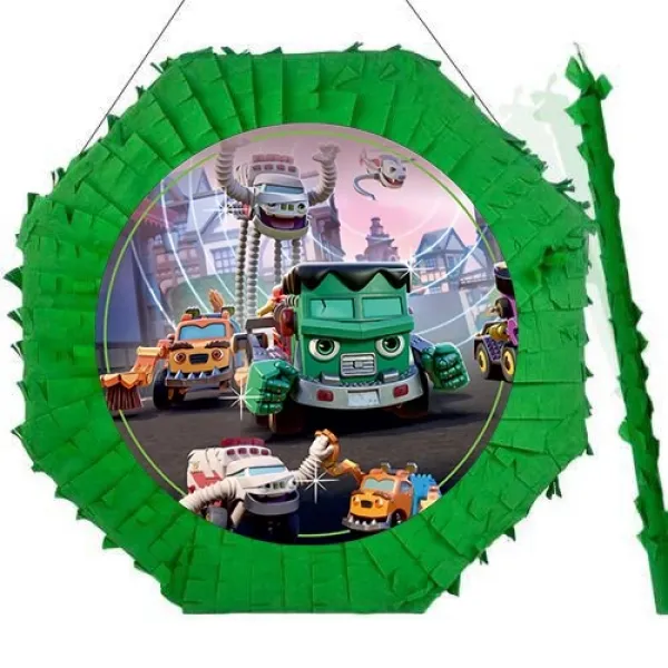 Cesur Canavar Tekerler Pinyata 42 cm + Sopası