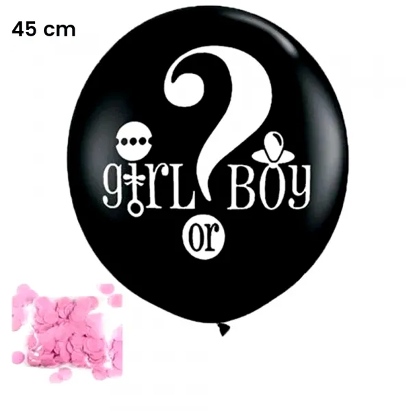 Cinsiyet Balonu Soru İşareti Pembe (45 cm)