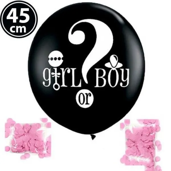 Cinsiyet Balonu Soru İşareti Pembe 90 cm