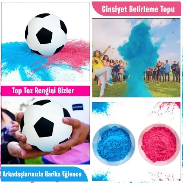 Cinsiyet Belirleme Topu Pembe/Mavi