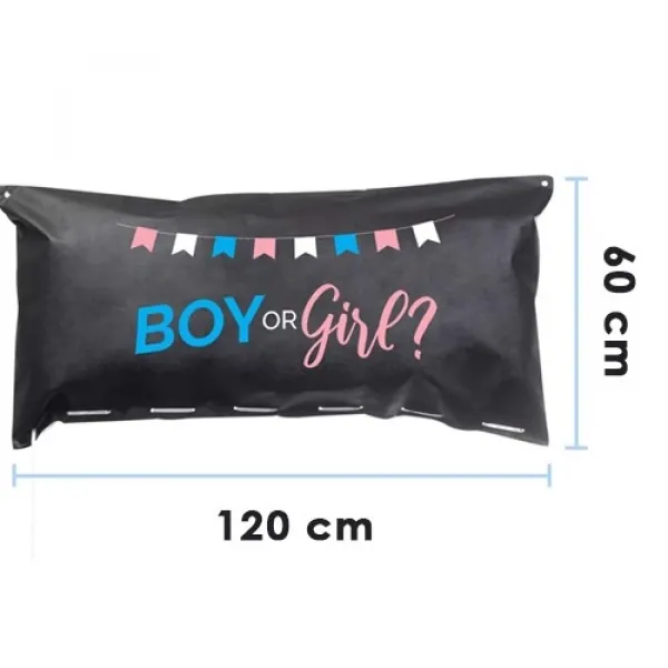 Cinsiyet Partisi Balon Torbası 60*120 cm