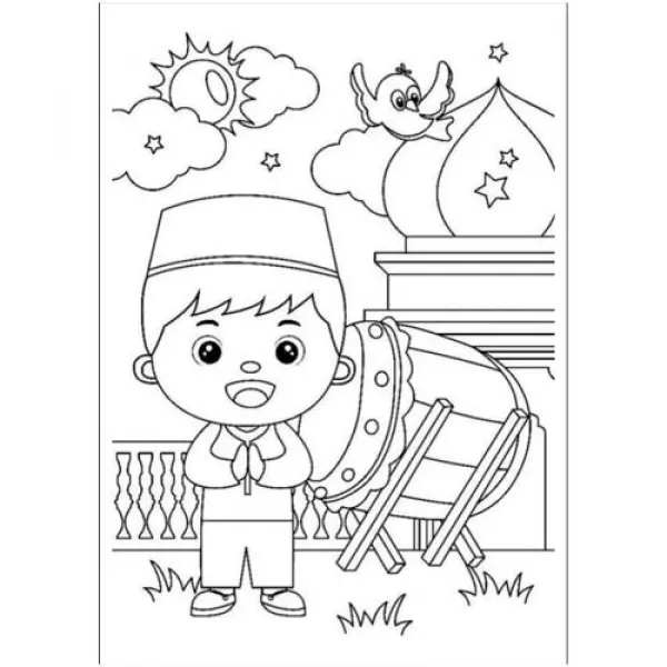 Çocuklar İçin Ramazan Boyama Seti 5 Parça