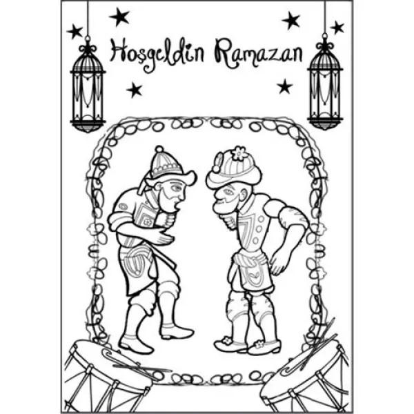 Çocuklar İçin Ramazan Boyama Seti 5 Parça