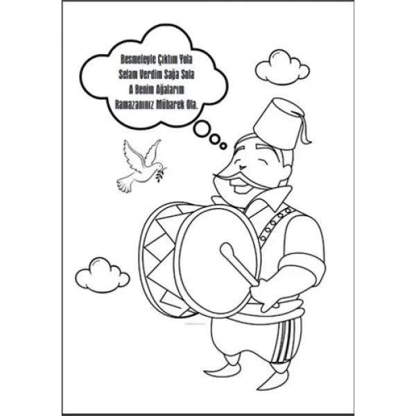 Çocuklar İçin Ramazan Boyama Seti 5 Parça