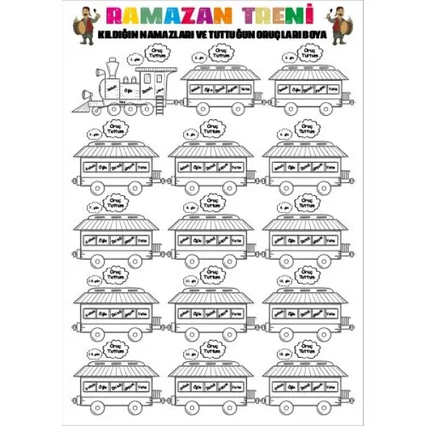 Çocuklar İçin Ramazan Hediye Etkinlik Seti 4 Parça