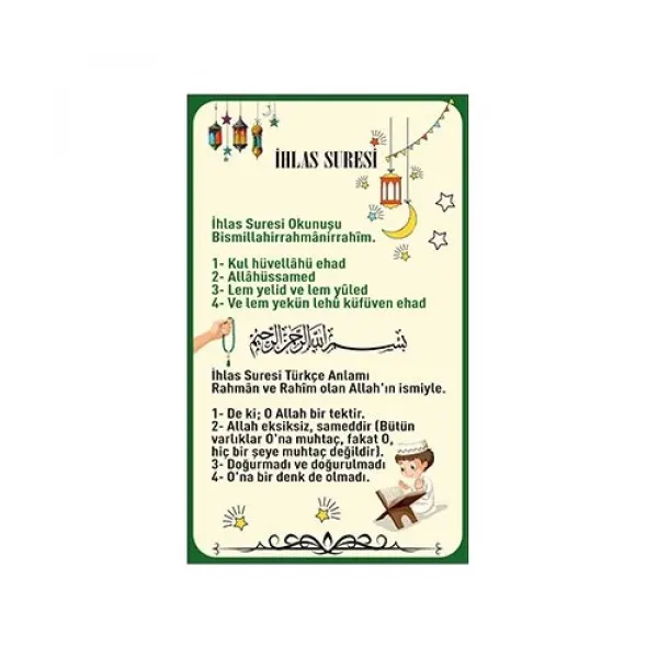 Çocuklar İçin Ramazan Takvimi Seti 7 Parça