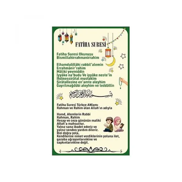 Çocuklar İçin Ramazan Takvimi Seti 7 Parça