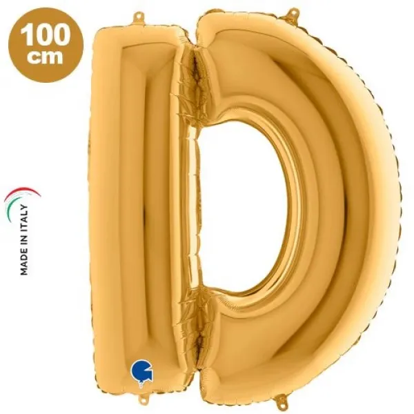 D Harf Folyo Balon – Gold – 100 cm (40 inch)