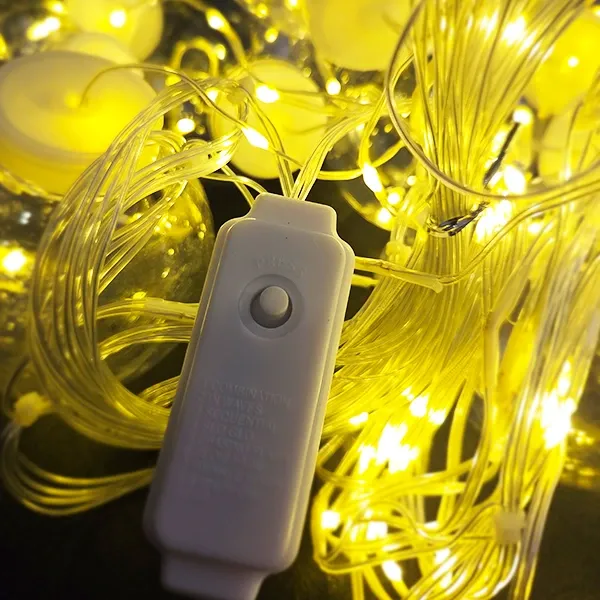 Dekoratif Led Top ışık Fişli Modüllü (3 Metre - 10 Top)