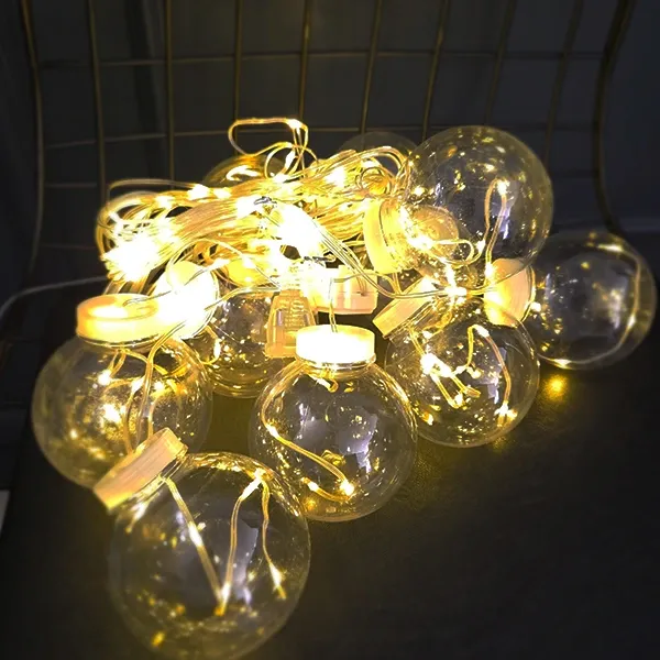 Dekoratif Led Top ışık Fişli Modüllü (3 Metre - 10 Top)