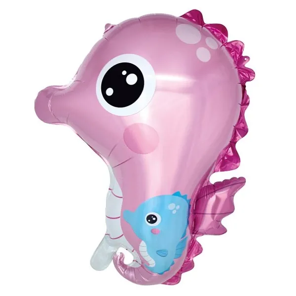 Deniz Atı Pembe Folyo Balon 63*53 cm