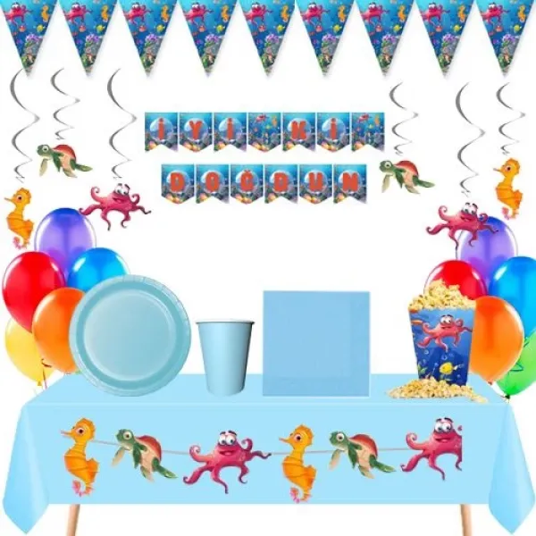 Deniz Canlıları 8 Kişilik Ekonomik Parti Seti