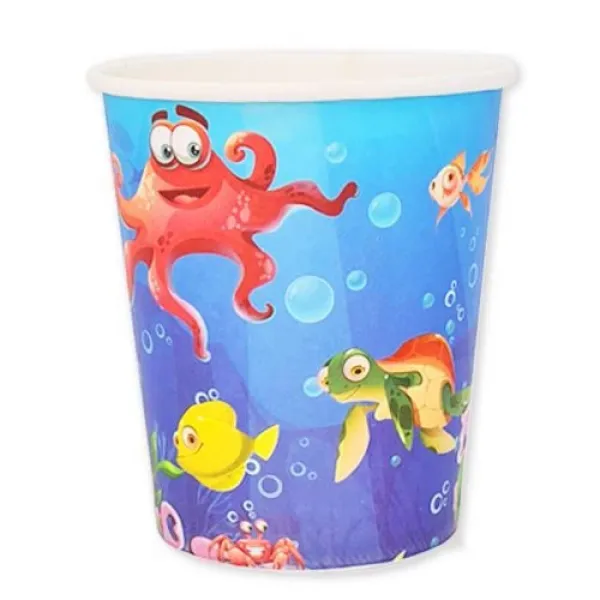 Deniz Canlıları Bardak 8 adet