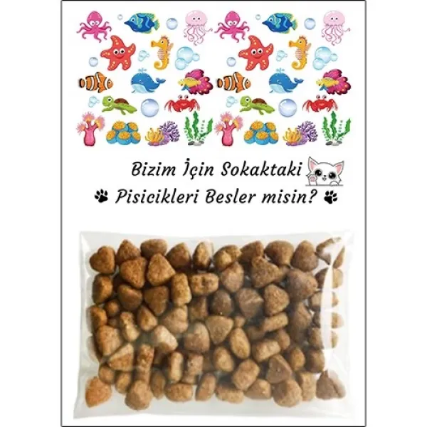 Deniz Canlıları Hediyelik Kedi Maması Erkek 5 Adet