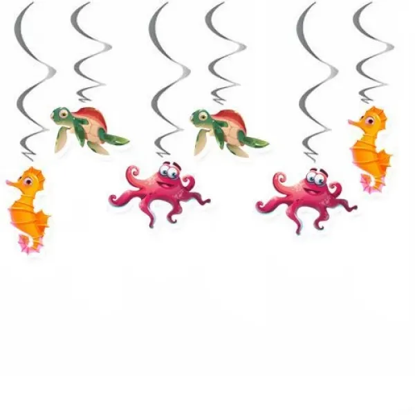 Deniz Canlıları Tavan Süs 6 Adet