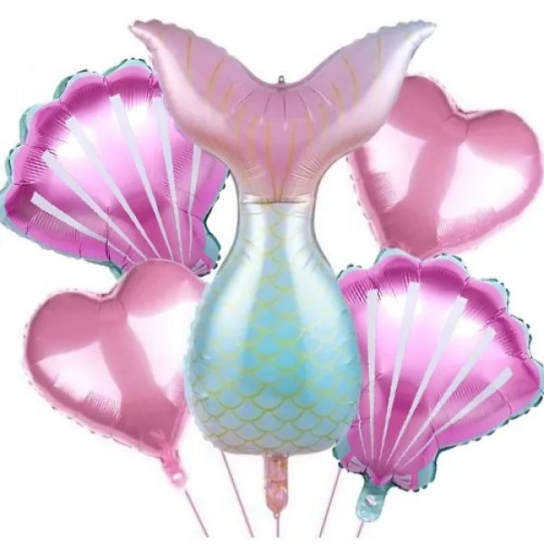 Deniz Kızı Folyo Balon Seti 5 li