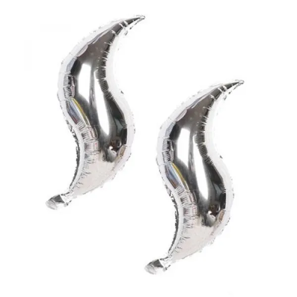 Deniz Kızı Kuyruk Folyo Balon Gümüş 33x65 cm