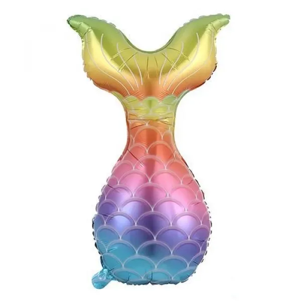 Deniz Kızı Kuyruk Folyo Balon Seti 3lü