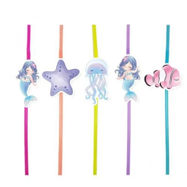 Deniz Kızı Little Artistik Pipet 10 Adet