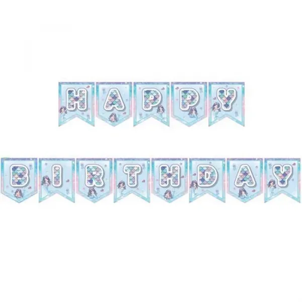 Deniz Kızı Little Happy Birthday Yazısı 190 cm