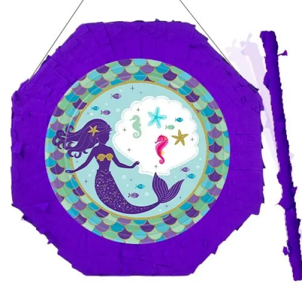 Deniz Kızı Pinyata 42 cm + Sopası
