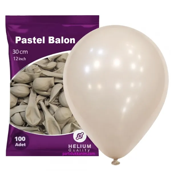 Kum Beji Pastel Balon (100 Adet)