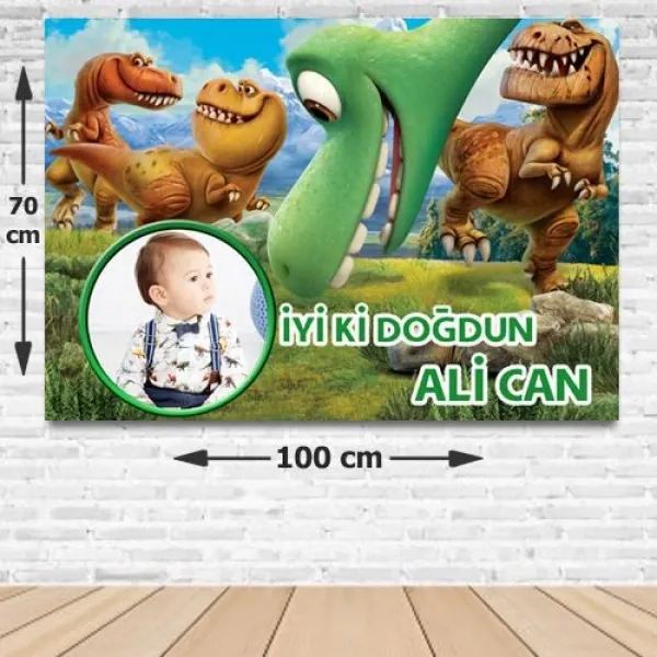 Dinozor Doğum Günü Parti Afişi 70*100 cm