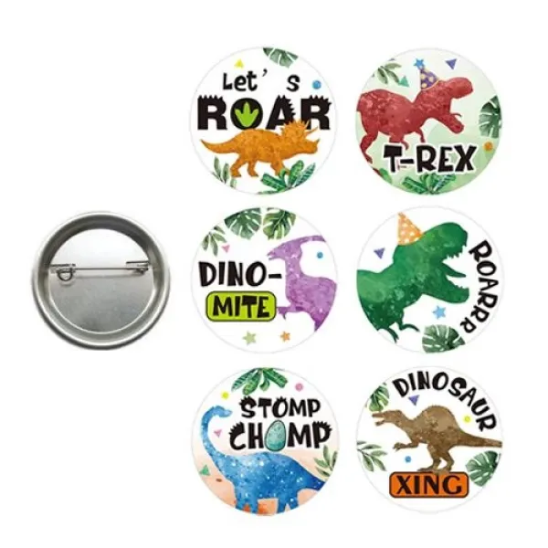 Dinozor Hediyelik Parti Rozeti (6 adet)