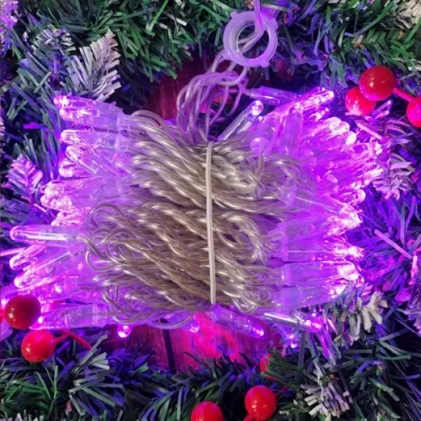 Dış Mekan Renk Değiştiren İp Led 10 Metre Şeffaf Kablolu IP 65