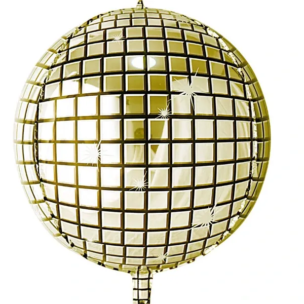 Disko Topu Folyo Balon Gold (22 inch - 55 cm)